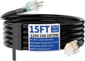 NEMA 5-15 120V Extension Cord, Super Heavy Duty 10 AWG,