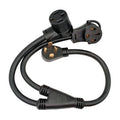 NEMA 14-30P to 14-30R & 14-50R Y Adapter Splitter