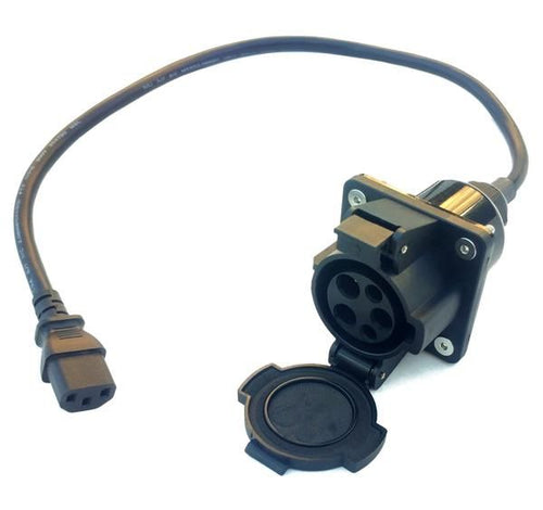 J1772 EV Charger to IEC C13 Adapter for Electric Motorcycle/Scooter/e-bike/EUC/etc.