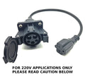 J1772 EV Charger to NEMA 5-15/5-20 Adapter for Electric Motorcycle/Scooter/e-bike/EUC/etc.