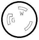 Generator Adapter 30A L14-30P Male to RV Shore Power L5-30R Female with Locking Ring