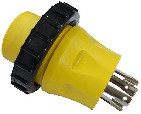 Generator Adapter 30A L14-30P Male to RV Shore Power L5-30R Female with Locking Ring