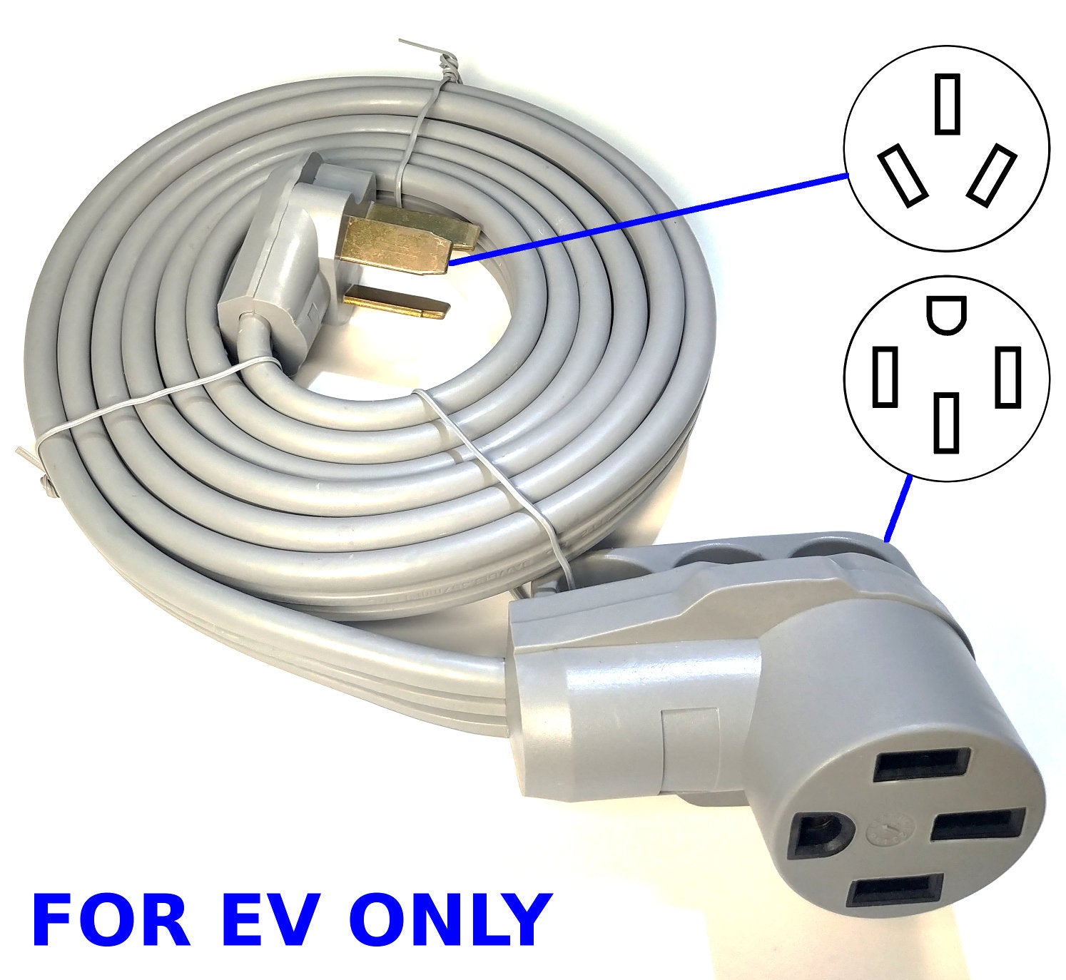 NEMA 10-50P to 14-50R Adapter for EV Only