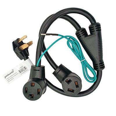 NEMA 10-30P to 10-30R & 14-30R Y Adapter Splitter