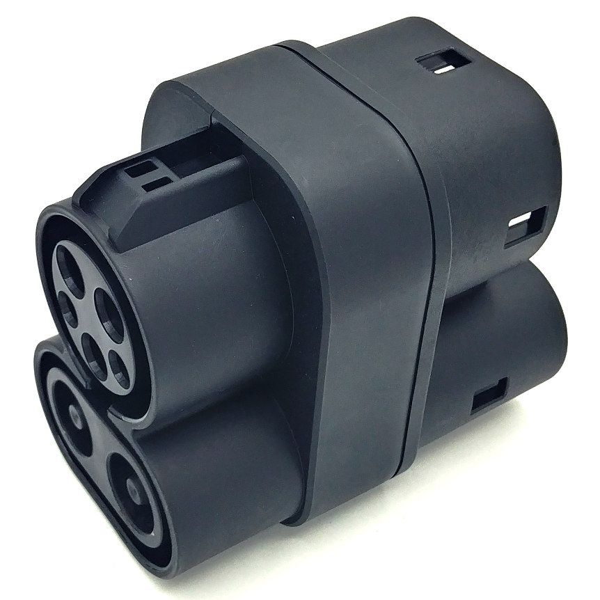 US/Korea/Taiwan to European CCS Combo 1 to CCS Combo 2 EV Quick Charger Adapter