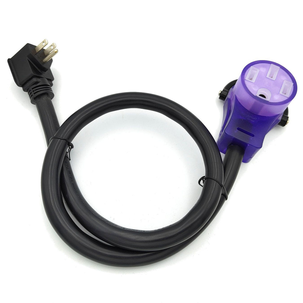 NEMA 5-15P/5-20P to 14-50R 120V Adapter for EV, 3 ft & 1 ft