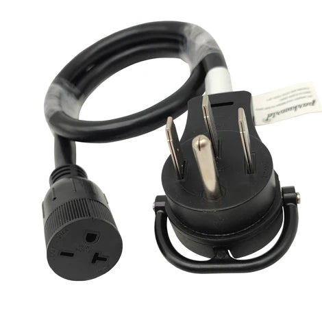 NEMA 14-50P to 6-15R or 6-20R Adapter, 3 ft.