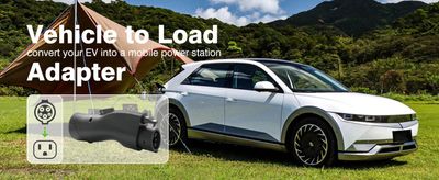 Vehicle to Load Adapter V2L Compatible with Hyundai Ioniq 5 Ioniq 6 Kia EV6 EV9 Converts to AC Power Outlet
