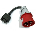 European CEE IEC 309, 3-phase 32A Red 5-pin Plug HTN025 Adapter for Tesla Gen 2 & 3