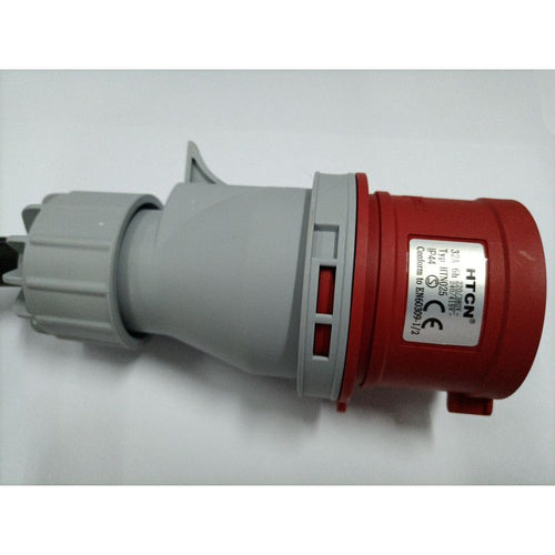 European CEE IEC 309, 3-phase 32A Red 5-pin Plug HTN025 Adapter for Tesla Gen 2 & 3