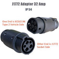 US to European Type 1 (J1772) to Type 2 (IEC / Mennekes) EV Adapter